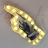 circus light hand sign square circus light hand sign square